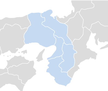 近畿エリアの地図